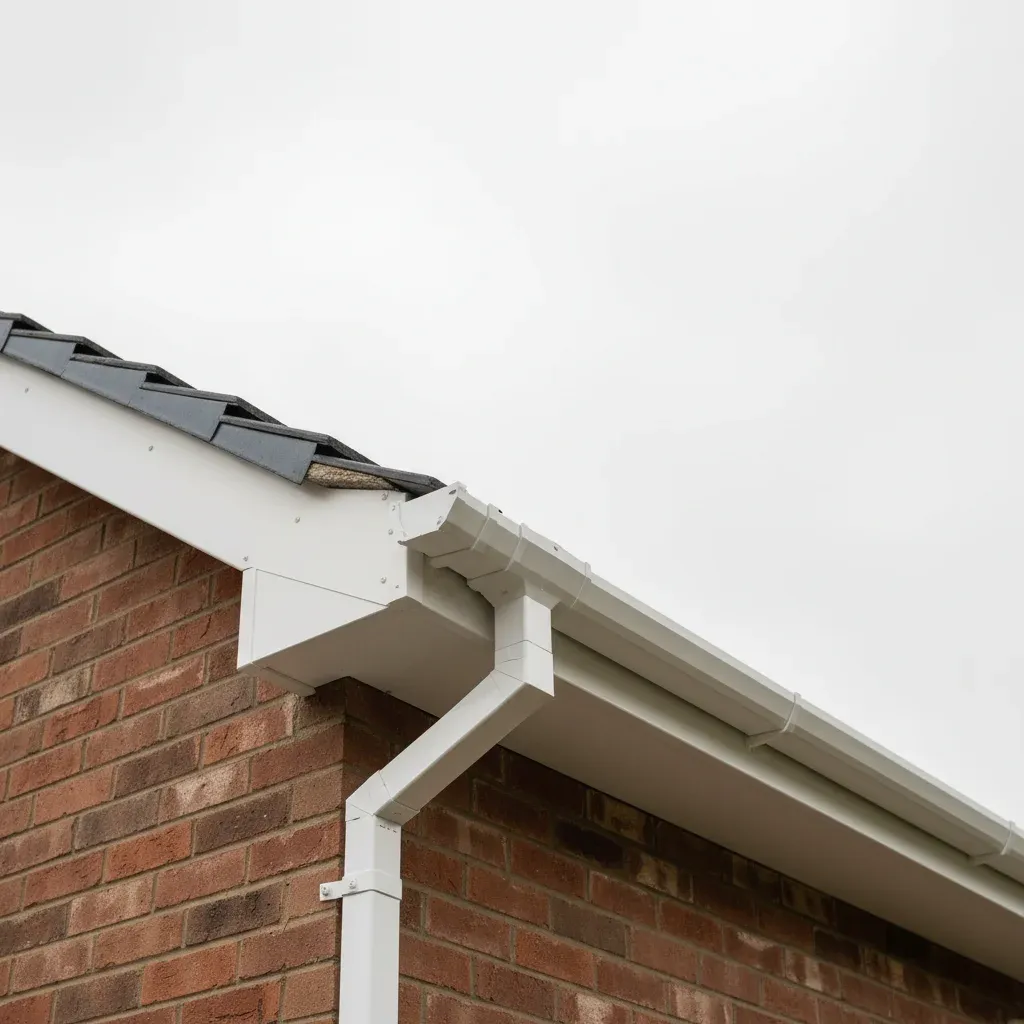 New UPVC guttering and fascia boards